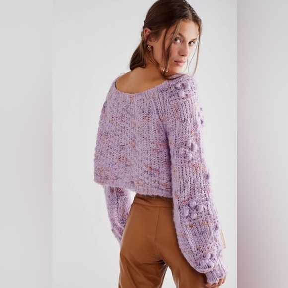 NWT FP Sunset Cloud cropped sweater size small - Picture 2 of 8